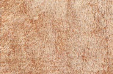 Soyut açık kırmızı ve kahverengi Shaggy kabarık kürk doku arka plan