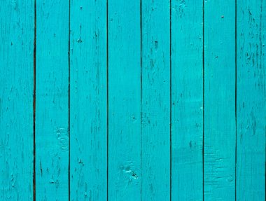 Mavi renk kırık yıpranmış boya ve çizikler ile eski grunge rustik dikey ahşap doku arka plan