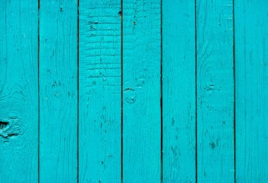 Mavi renk kırık yıpranmış boya ve çizikler ile eski grunge rustik dikey ahşap doku arka plan