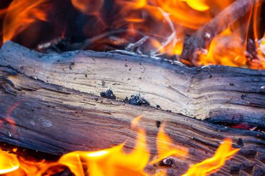 Siyah, kırmızı ve turuncu alev, ateş ve kömür dokulu arkaplan.