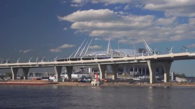 Rusya, Saint-Petersburg - 14 Haziran 2018:4 k, deniz manzaralı stadyumun Zenit Arena, FIFA Dünya Kupası 2018, Saint Petersburg, Rusya Federasyonu