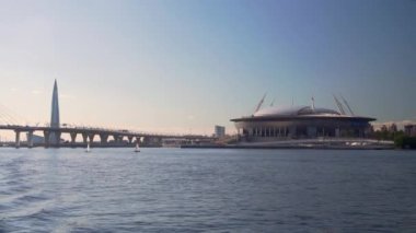 Rusya, Saint-Petersburg - 14 Haziran 2018:4 k, deniz manzaralı stadyumun Zenit Arena, FIFA Dünya Kupası 2018, Saint Petersburg, Rusya Federasyonu