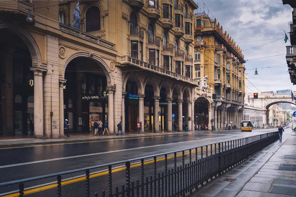 Via XX Settembre - la rue centrale de Gênes, Italie — Photo