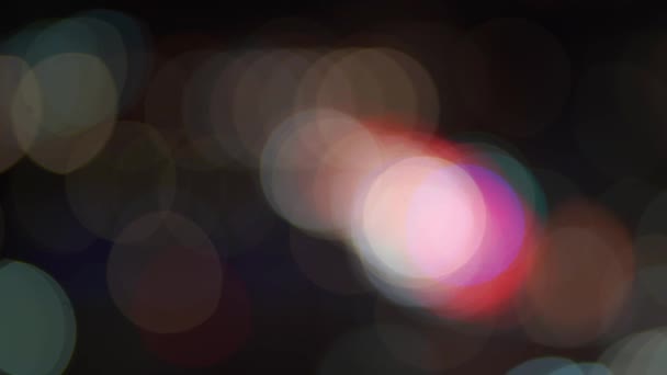 abstrait flou bleu, orange et jaune bokeh lumières fond en 4k 