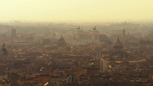 Panoramiczny widok na Rzym w 4K — Wideo stockowe