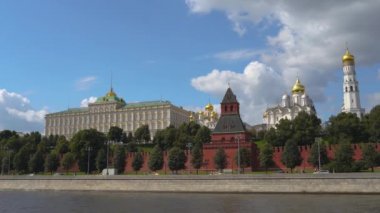 Kremlin Moskova Moskva nehri, Rusya 4k