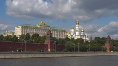 Kremlin Moskova Moskva nehri, Rusya 4k