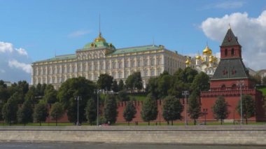 Kremlin Moskova Moskva nehri, Rusya 4k