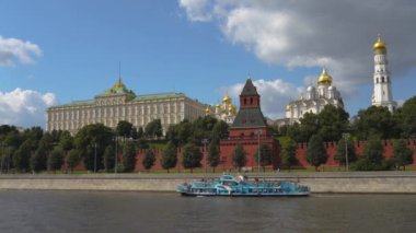 Kremlin Moskova Moskva nehri, Rusya 4k