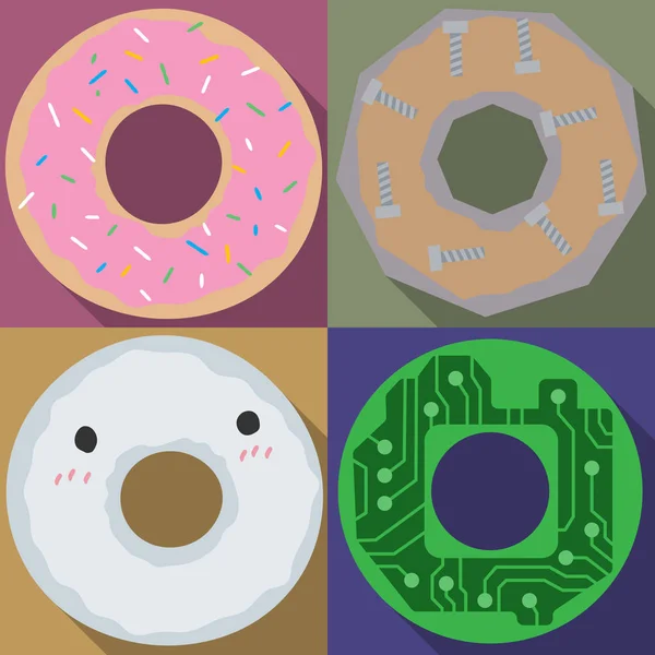 Dört donuts kümesi