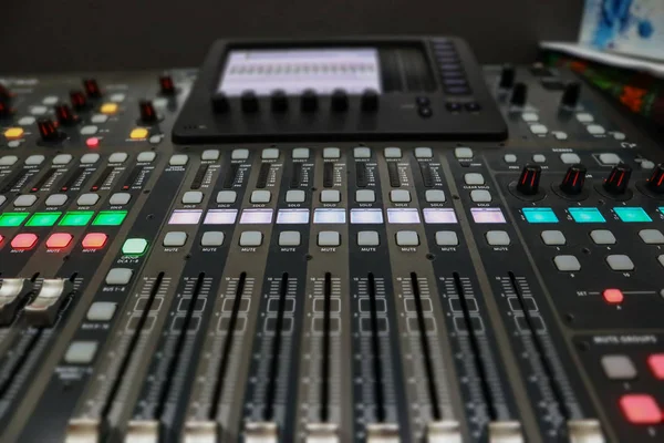 Professional Sound Mixer Closeup — Stock Photo, Image