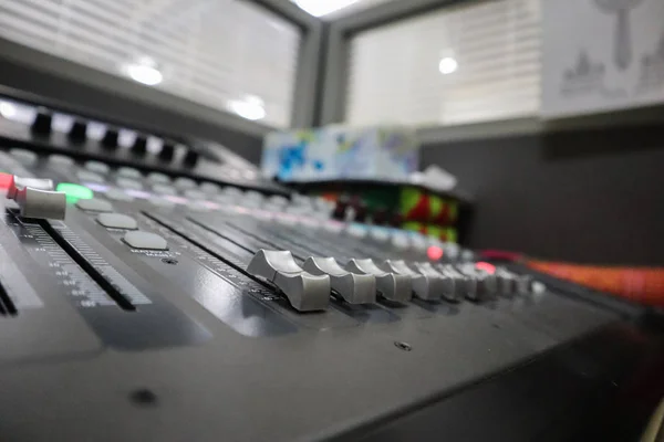 Professional Sound Mixer Closeup — Stock Photo, Image