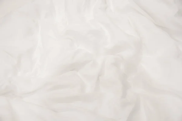 Närbild Vita Sängkläder Lakan Mjuka Fokus Och Kopia Utrymme — Stockfoto