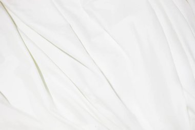 Beyaz yaprak yumuşak odak ve kopya alanı yatak takımları yakın çekim.