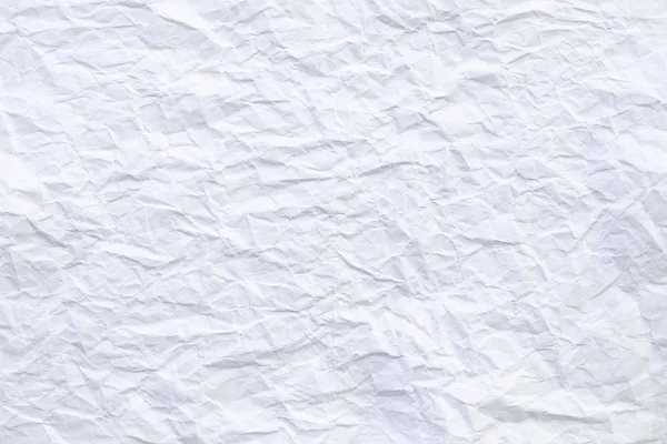 Textura Arrugada Papel Blanco Para Fondo Espacio Copia — Foto de Stock