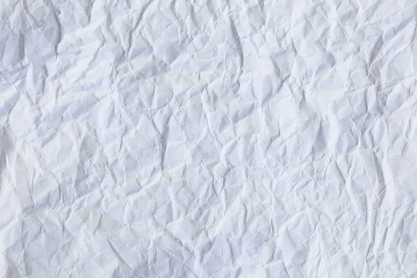 Bílý Papír Vrásčitá Textura Pro Pozadí Kopírovací Prostor — Stock fotografie