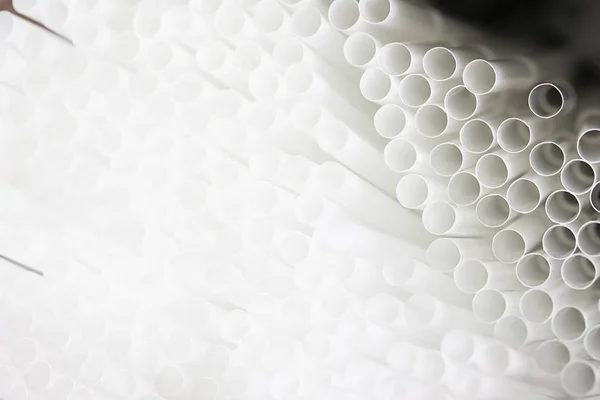 Straw White Plasticl Background — Stock Photo, Image