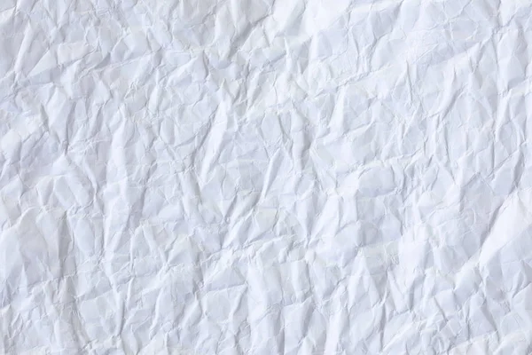 Textura Arrugada Papel Blanco Para Fondo Espacio Copia — Foto de Stock