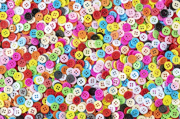 Button Plastic Colorful Background — Stock Photo, Image