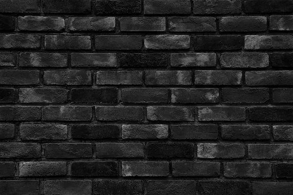 Черная Кирпичная Стена Качестве Фона Текстуры — стоковое фото