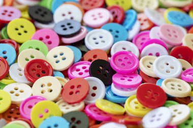 Düğme plastik arka plan için renkli