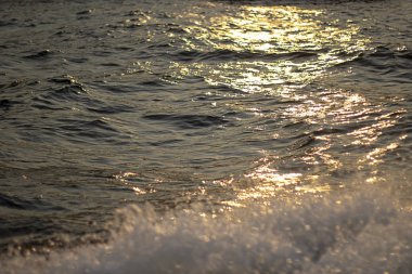 su arka plan ve doku twilight saat ve gün ışığı