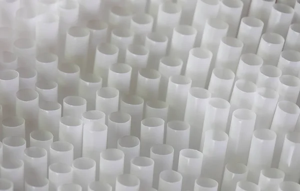 Straw White Plasticl Background — Stock Photo, Image