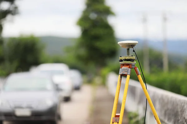 Gps Surveying Field Global Positioning System — Stock Photo, Image