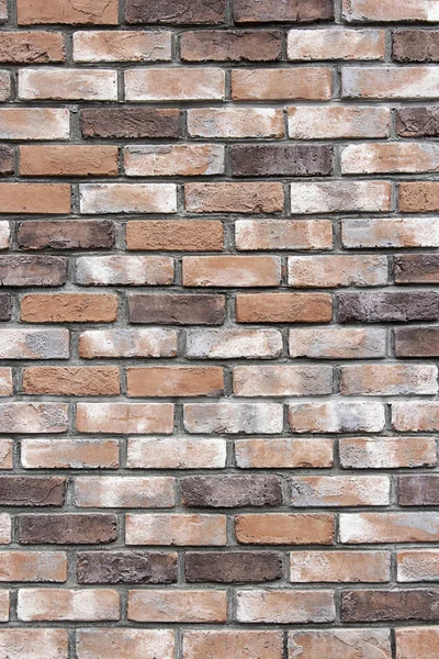 Mur z cegły brązowy jako tło lub tekstury — Zdjęcie stockowe