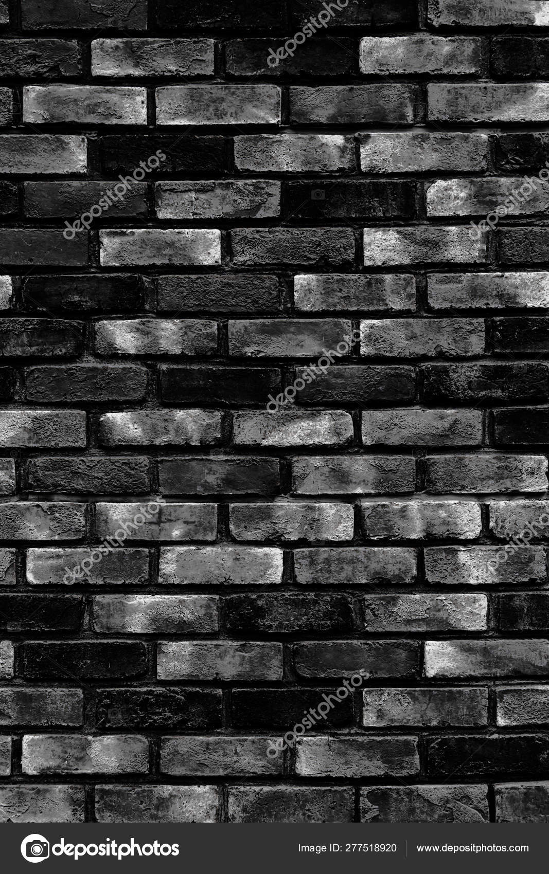Black brick wall as a background or texture Stock Photo by ©phatthanit