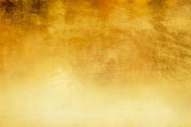 Parlak sarı yaprak altın folyo dokusu arka plan.