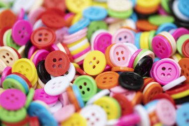 Düğme plastik arka plan için renkli.