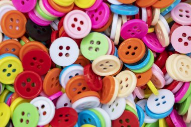 Düğme plastik arka plan için renkli.