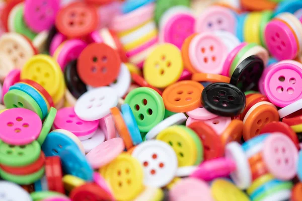 Button Plastic Colorful Background — Stock Photo, Image