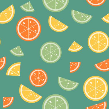 Yeşil kağıt üzerinde meyve şekli