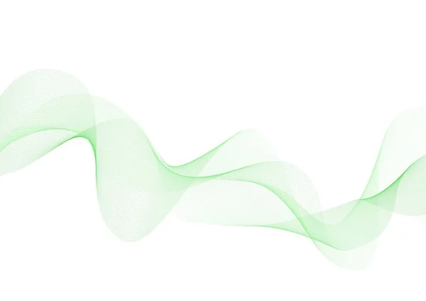 Soyut yeşil dalga satır arkaplanı