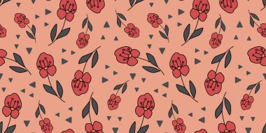 Afyon desensiz gelincikler. El Kaplaması Çiçek Özgeçmişi. Kırmızı çiçekli desenler. Çiçekli gelincikler, çiçekli modern. Kağıt ambalajı, hediye paketi, kıyafetler, kartlar, web, ambalaj kağıdı.