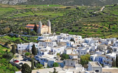 Lefkes traditional village on Paros island, Cyclades, Greece clipart