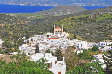 Beautiful village on Paros island, Greece clipart