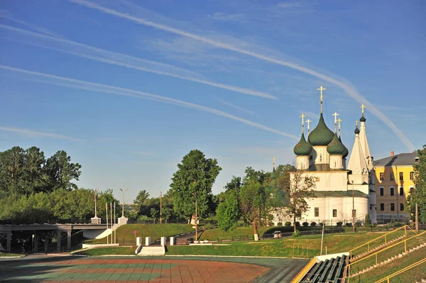 Vieille Belle Église Orthodoxe Ville Yaroslavl Russie — Photo
