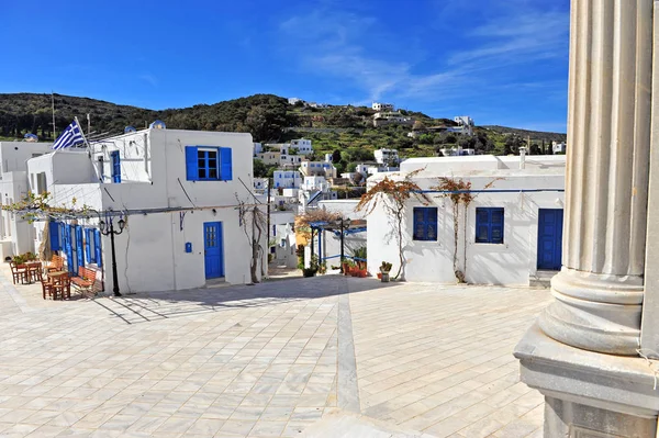 Vista Panorâmica Centro Cidade Lefkes Grécia — Fotografia de Stock