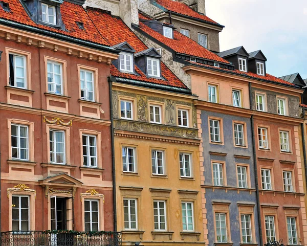 Vakre Hus Sentrum Warszawa Polens Hovedstad – stockfoto