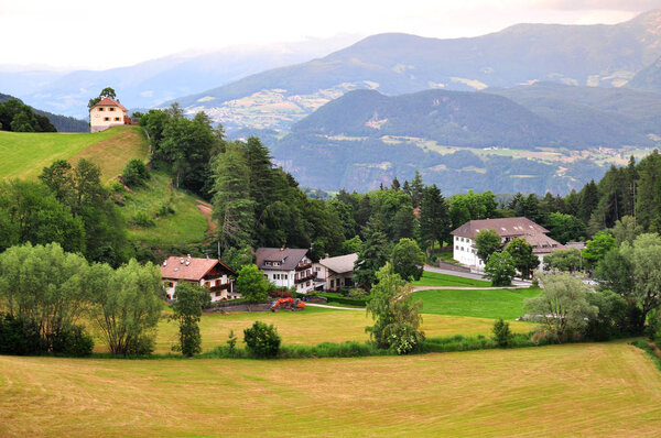 Beautiful alpline village in Trentino Alto, Italy