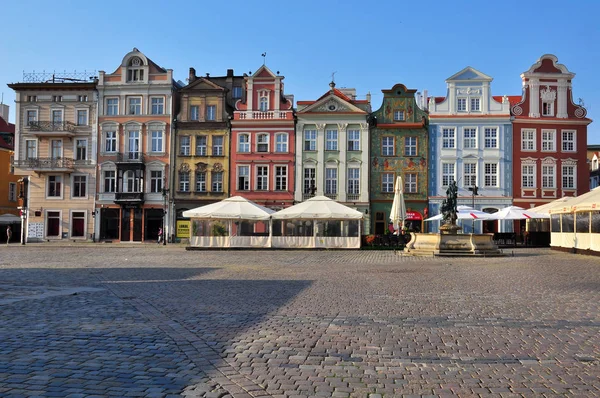 Poznan Polonya Ağustos Ağustos 2014 Pazar Meydanı Poznan Şehrinin Görünüm — Stok fotoğraf