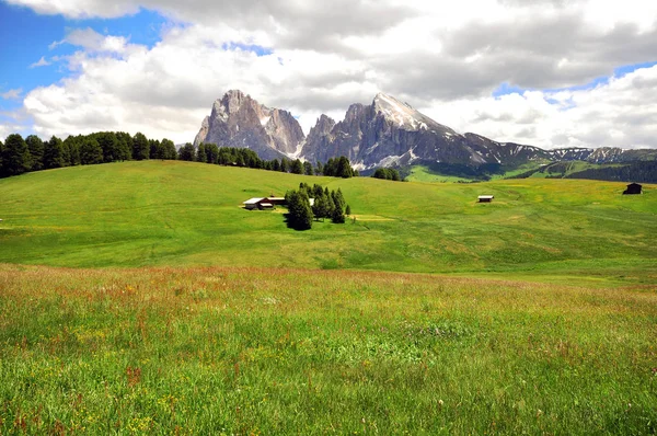 Letní Pohled Hory Dolomity Alto Itálie — Stock fotografie