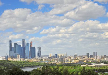 Moskova ve Moskova şehir bölge Panoraması