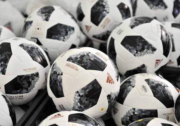 Moscú Rusia Junio Balones Oficiales Copa Mundial Fútbol Rusia 2018 — Foto de Stock