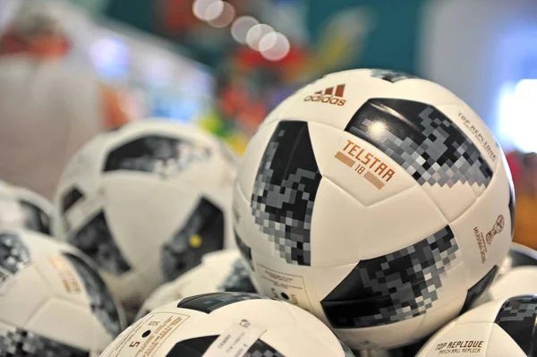 Moscú Rusia Junio Telstar Balones Oficiales Copa Mundial Fifa Rusia — Foto de Stock