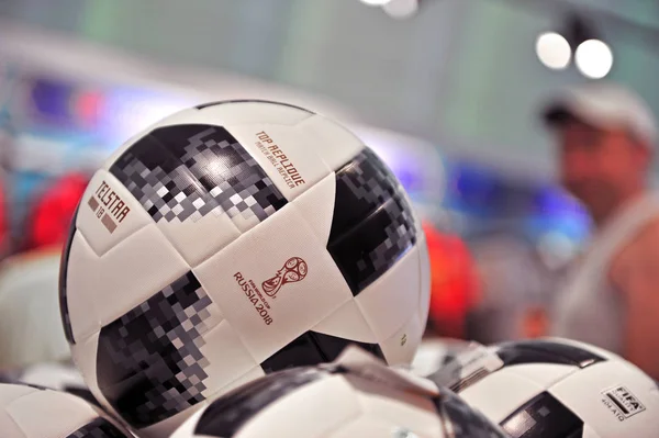 Moscú Rusia Junio Telstar Balones Oficiales Copa Mundial Fifa Rusia — Foto de Stock