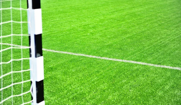 Arena Futebol Com Fundo Campo Grama Verde — Fotografia de Stock